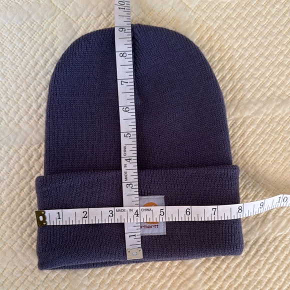 Carhartt knit cap Acrylic Hat Blue H18 - Picture 2 of 3
